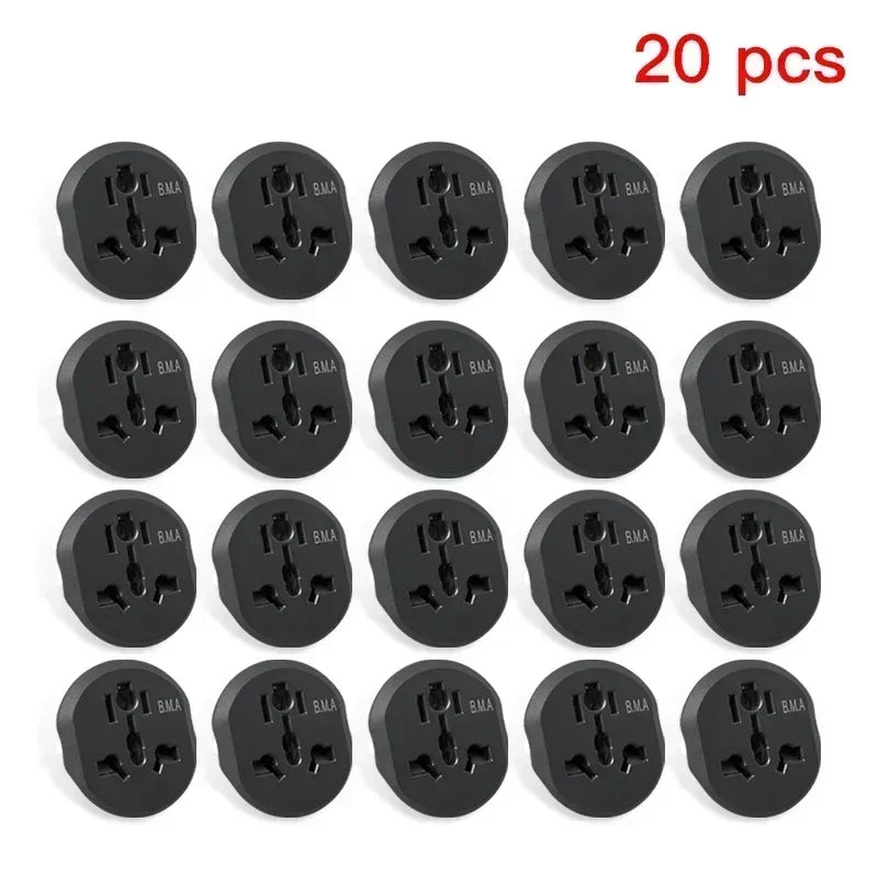 3/5/7/20 PCS Universal Travel Adapter All-in-one Travel Charger with Type C Wall Charger 16A 250V for US EU UK AUS Travel
