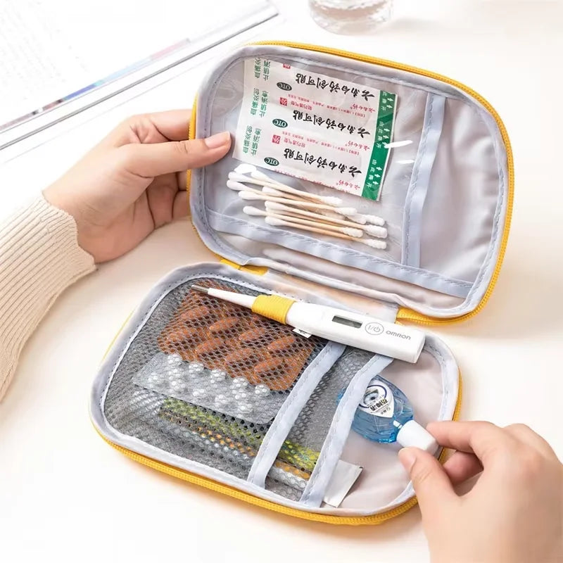 Travel Medicine Bag Pill Storage Pouch Outdoor Essentials Emergency Survival Bag Mini First-aid Kit Portable Home Storage Bag