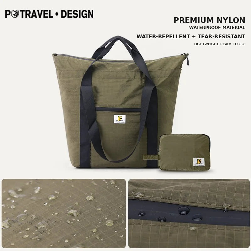 Foldable Carry-on Travel Bag Tote Handbag Multifunction Swimming Training Fitness Yoga Bag Large Capacity Luggage Backpack