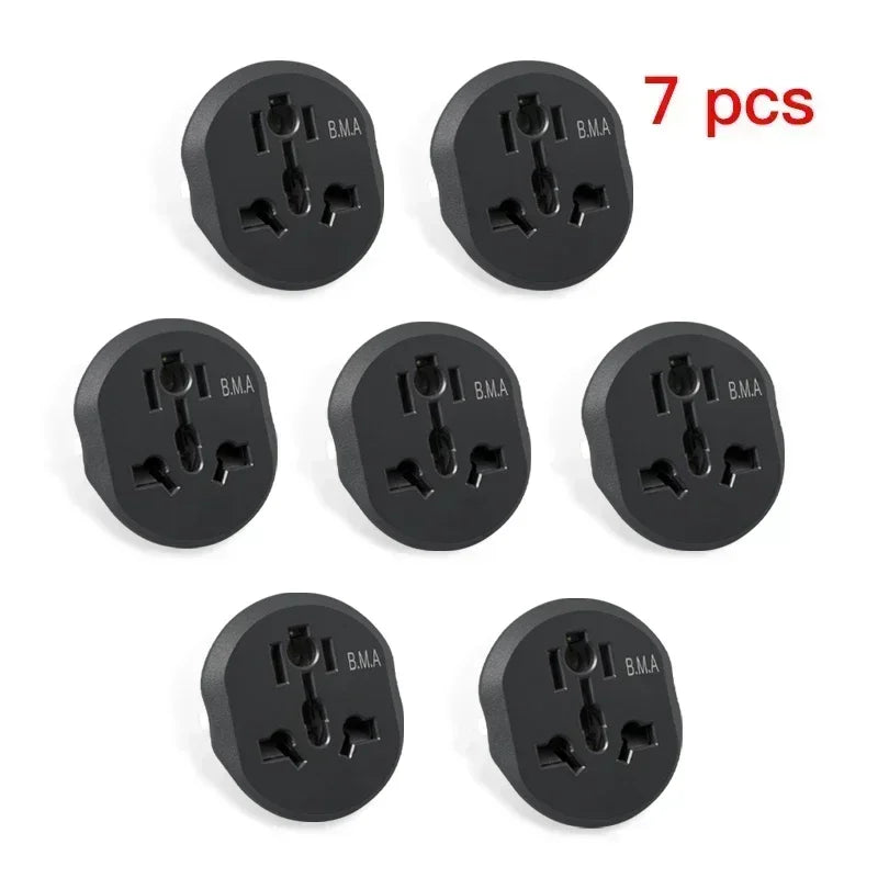 3/5/7/20 PCS Universal Travel Adapter All-in-one Travel Charger with Type C Wall Charger 16A 250V for US EU UK AUS Travel