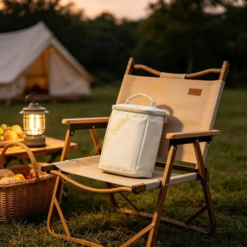 Camp Cooking Gas Canister Storage Case with Handle, Camping Carry Bag for Car Use, Shelf Placement, Lined Interior Form for