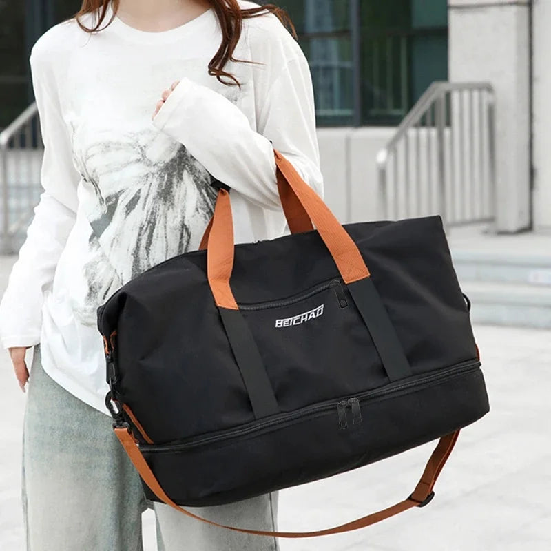 Travel Gym Bag Short-distance Luggage Portable Fitness Bags Shoulder Crossbody Chest Bag Handbags Duffle Carry On Weekender Bag