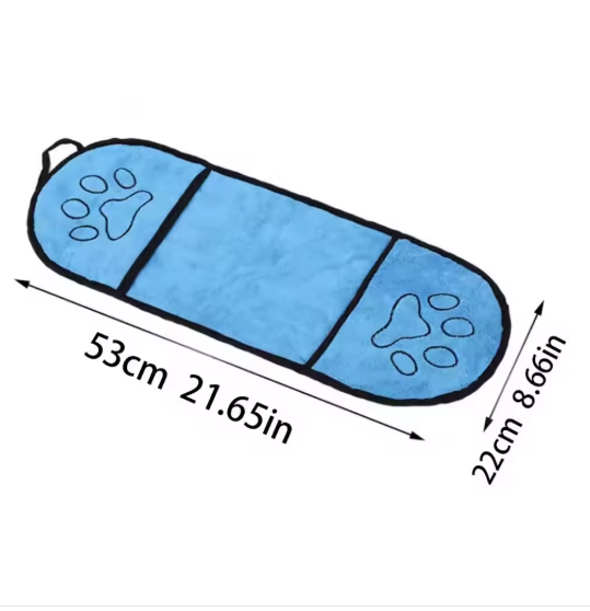 Quick Dry Pet Towel Soft Dog Bath Robe Towel Super Absorbent Cat Bath Towel Convenient Pet Cleaning Washcloth Dog Accessories