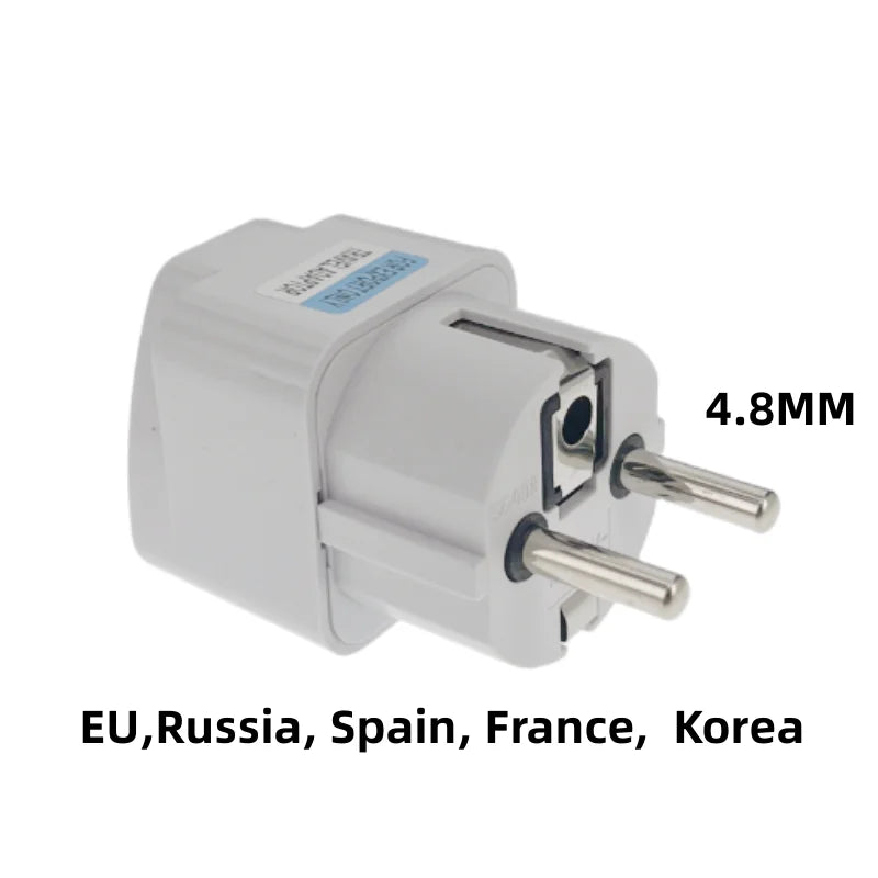 1pcs Universal EU Plug Adapter International AU UK US To EU Euro KR Travel Adapter Electrical Plug Converter Power Socket