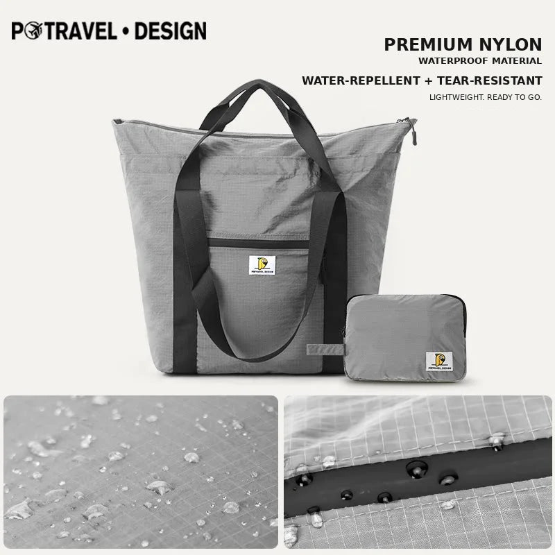 Foldable Carry-on Travel Bag Tote Handbag Multifunction Swimming Training Fitness Yoga Bag Large Capacity Luggage Backpack