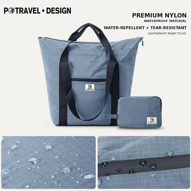 Foldable Carry-on Travel Bag Tote Handbag Multifunction Swimming Training Fitness Yoga Bag Large Capacity Luggage Backpack