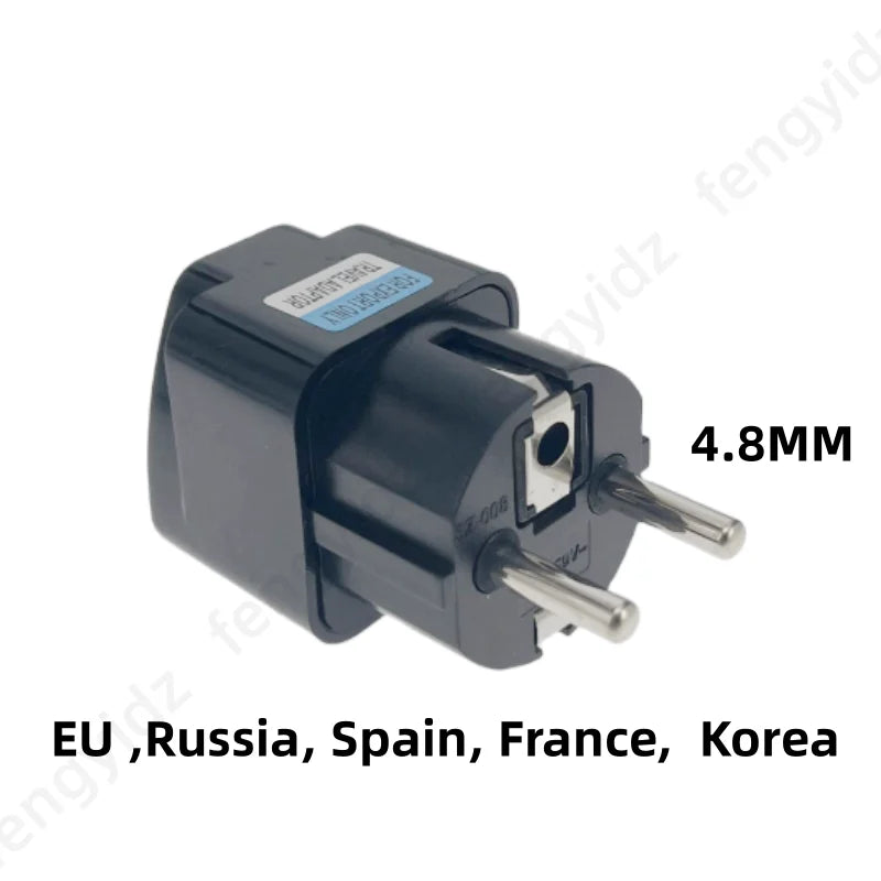1pcs Universal EU Plug Adapter International AU UK US To EU Euro KR Travel Adapter Electrical Plug Converter Power Socket